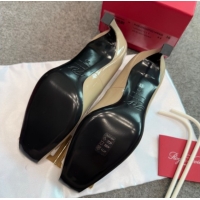 Good Product Roger Vivier Trompette Pumps 7cm in Patent Leather with Buckle Grey 1030085