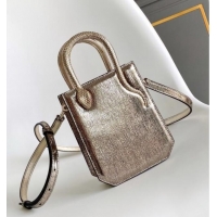 Best Price Bvlgari Serpentine Mini Tote bag in Metallic Leather 82026 Gold 2024