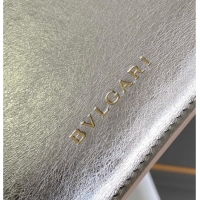 New Design Bvlgari Serpenti Forever Chain Wallet Mini Crossbody bag in Calfskin 1030 Silver 2024