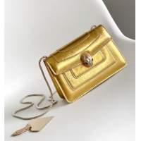 Reasonable Price Bvlgari Serpenti Forever Crossbody Mini Bag in 30028 Gold Calf Leather 2024
