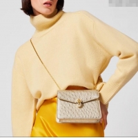 Top Grade Bvlgari Serpenti Forever Medium Shoulder Bag in Ostrich Pattern Calf Leather 30032 Gold 2024