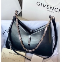 Famous Brand Givenchy Small Cut Out bag in shiny leather with chain 19119 Black 2023