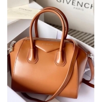 Classic Specials Givenchy Mini Antigona bag in Box leather 9981 Brown 2023