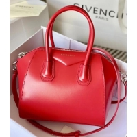 Best Inexpensive Givenchy Mini Antigona bag in Box leather 9981 Red 2023