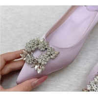 Luxurious Roger Vivier Jewel Pumps 4.5cm in Satin Purple 1030094
