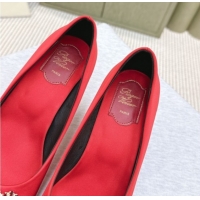 Best Price Roger Vivier Efflorescence Jewel Pumps 6.5cm in Satin Red 1030102