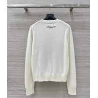 Inexpensive Dior Cashmere Sweater with Star 0814 White 2025