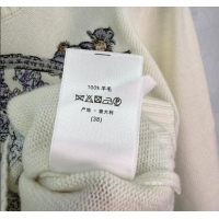 Top Grade Dior Wool Sweater with Embroidery 0814 White 2025