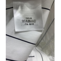 Buy Luxury Dior Striped Dres with Lace 0813 White 2025