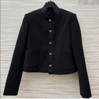 Luxury Discount Dior Jacket with Lace 0815 Black 2025