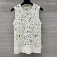 Cheapest Dior Silk & Cashmere Vest D82124 Beige 2025