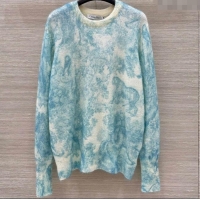 Best Price Dior Mohair & Wool Sweater D82109 Blue 2025