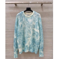 Best Price Dior Mohair & Wool Sweater D82109 Blue 2025