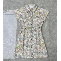 Good Taste Dior Flora Printed Cotton Short Dress DR090513 2025