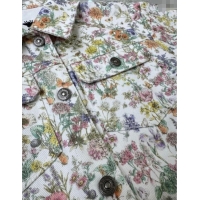 Good Taste Dior Flora Printed Cotton Short Dress DR090513 2025