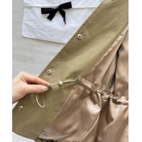 Buy Cheapest Dior Printed Coat DR090521 Khaki 2025