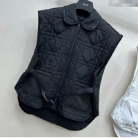 Luxury Discount Dior Oblique Vest with Belt DR090404 Black 2025