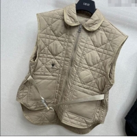 Best Price Dior Oblique Vest with Belt DR090404 Beige 2025