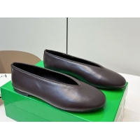 Trendy Design Bottega Veneta Rosa Ballerinas Flat in Calfskin Leather Fondant Brown 50823014