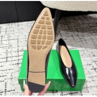Shop Duplicate Bottega Veneta Sofia Ballerinas Flat in Shiny Calfskin Leather Black 50823019
