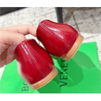 Best Price Bottega Veneta Sofia Ballerinas Flat in Shiny Calfskin Leather Red 0823020