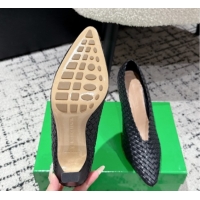 Big Discount Bottega Veneta Sofia Heel Pumps 9cm in Intreccio Leather Black 50823030