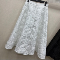 Reasonable Price Dior Oblique Long Skirt DR090404 White 2025