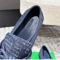 1:1 aaaaa Bottega Veneta Astaire Loafers in Denim with Knot Blue Upper 0823034