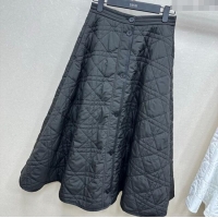 Super Quality Dior Oblique Long Skirt DR090404 Black 2025