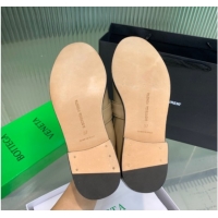 Sumptuous Bottega Veneta Astaire Loafers in Calfskin Leather with Knot Beige/Gold 0823036