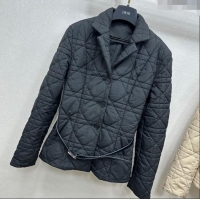 Well Crafted Dior Oblique Padded Jacket with Belt DR090404 Black 2025