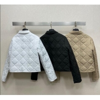 Good Taste Dior Oblique Padded Short Jacket with Belt DR090404 Black 2025