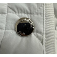 ​Super Quality Dior Oblique Padded Short Jacket with Belt DR090404 White 2025