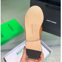 Stylish Bottega Veneta Astaire Loafers in Faded Calfskin with One-Tone Knot Brown 0823042