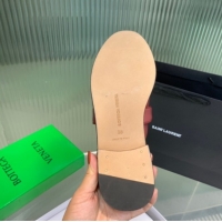 Grade Quality Bottega Veneta Astaire Flat Mules in Calfskin Leather with Knot Red/Gold 0823044