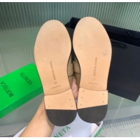 Good Quality Bottega Veneta Astaire Flat Mules in Calfskin Leather with Knot Beige/Gold 0823045