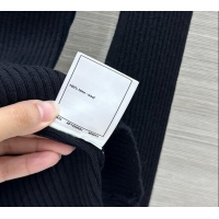 ​Well Crafted Chanel Wool Knit Top with Crochet Neck CH111506 Black 2025