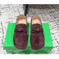 Good Quality Bottega Veneta Daddy Loafers in Suede Brown 0823053