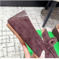 Good Quality Bottega Veneta Daddy Loafers in Suede Brown 0823053