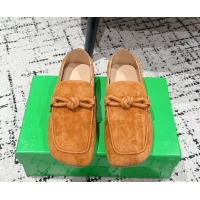 Stylish Bottega Veneta Daddy Loafers in Suede Yellow 0823054