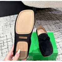 Perfect Bottega Veneta Daddy Loafers in Suede Black 50823055