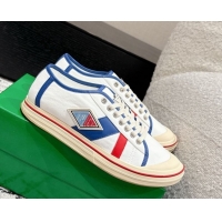 Buy Luxury Bottega Veneta Eliot Low-top Sneakers in Canvas with Leather Trim White 0823060