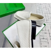 Classic Hot Bottega Veneta Daddy Loafers in Woven Leather White 1027144