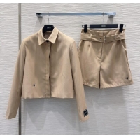 Buy Discount Dior Shirt and Shorts Set DR090450 Khaki 2025