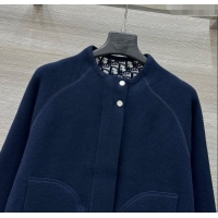Luxury Cheap Dior Wool Reversible Jacket CH090423 Blue 2025
