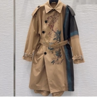 Well Crafted Dior Printed Cotton Coat DR090531 Beige 2025