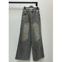 Buy Fashionable Dior Cotton Jeans DR090523 Grey 2025