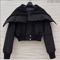 Luxury Discount Dior Padded Short Jacket DR091903 Black 2025