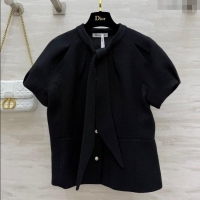 Good Looking Dior Bow Top DR091975 Black 2025