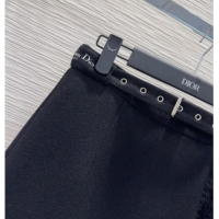 Grade Quality Dior Wool Blend Skirt Fringes DR101403 Black 2025